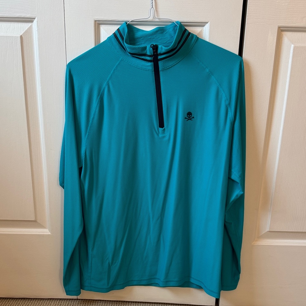 G/FORE Teal Lightweight Shirt Jacket